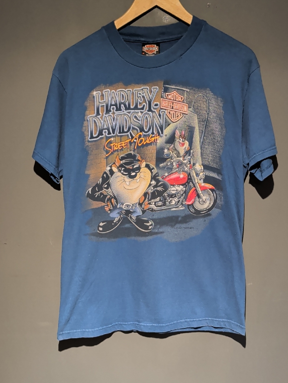 Harley-Davidson Graphic Tee, looney Tunes Taz Design